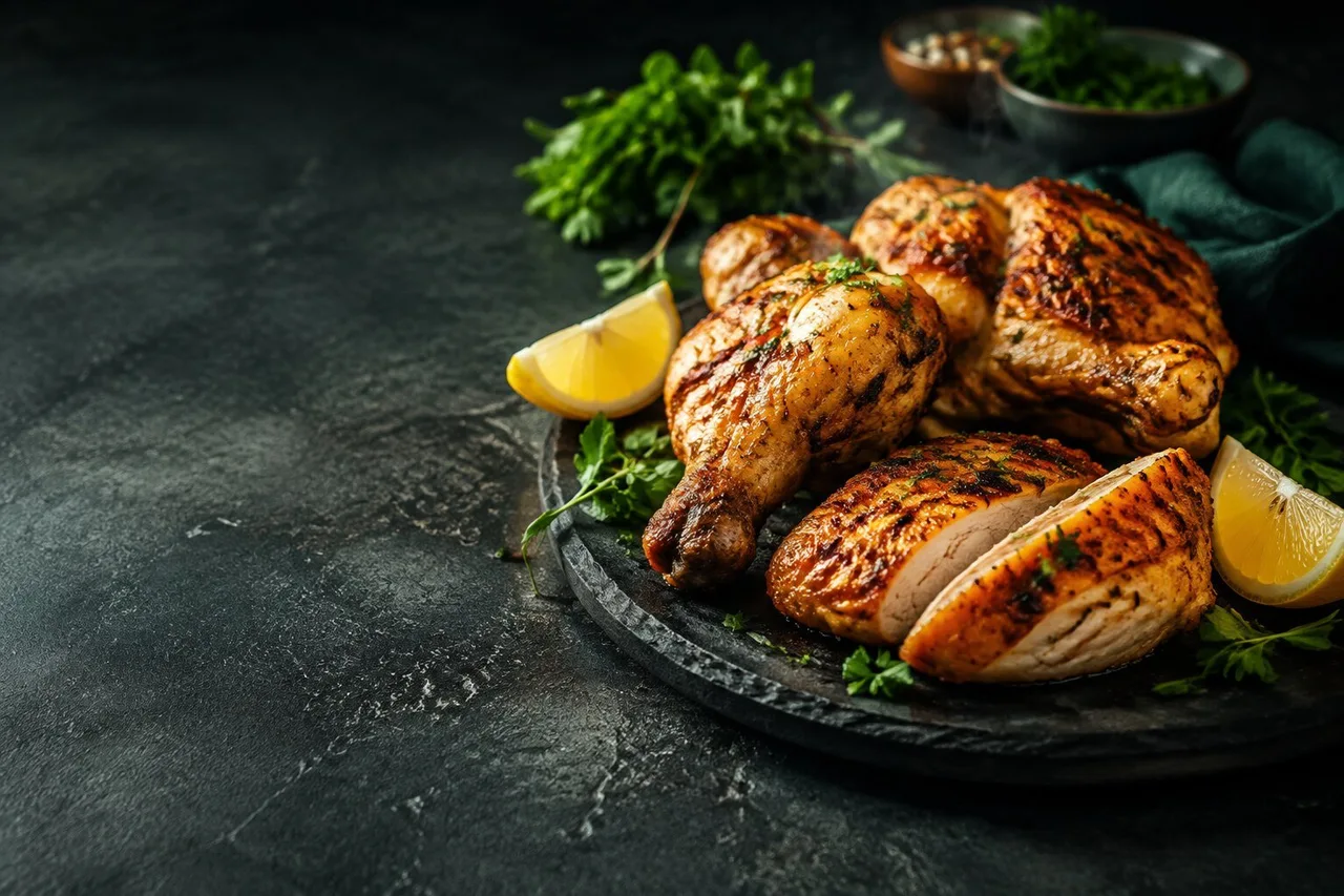 Grillowany kurczak z ziołami i cytryną